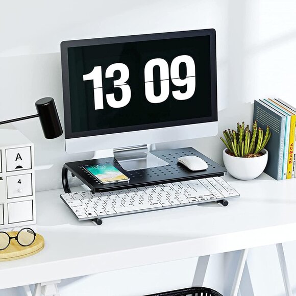Adjustable Desk Organizer & Monitor Stand - Ergonomic Solution for Comfort - Picture 2 of 8